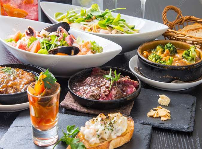 肉魚のメイン料理まで楽しめる♪内容・ボリューム共にご満足して頂けるお得なパーティープラン！