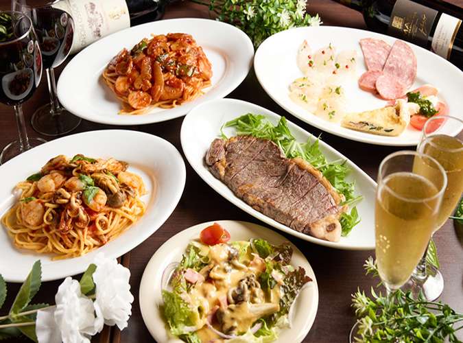 お料理　6品＋フリードリンク