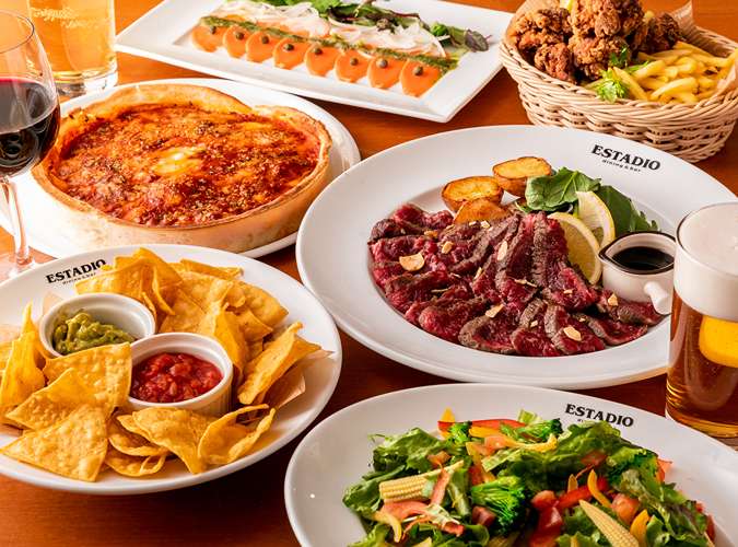 【プランE】【貸切立食プラン】20名様以上｜料理8品＆2H飲み放題｜生ビール・ボトルビール付き【準備・片付け含む3時間OK】