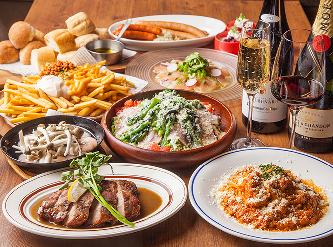 メインのお肉が選べる全7品★ベル豚スタンダードプラン