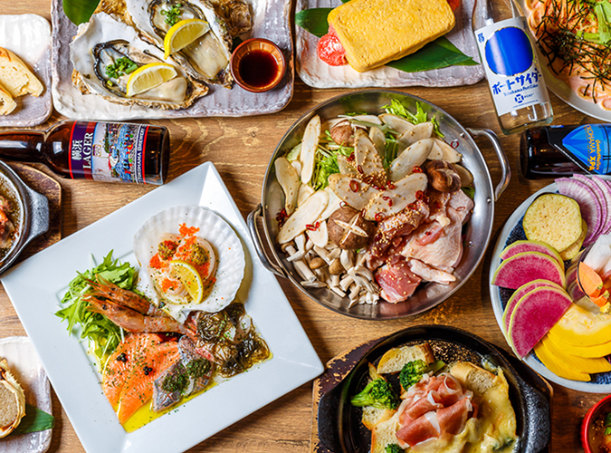 旬の素材を大切にした満足コース！