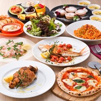 厳選コース【全9品】2.5H赤白泡100種ワインビュッフェ＆他飲み放題付4000円