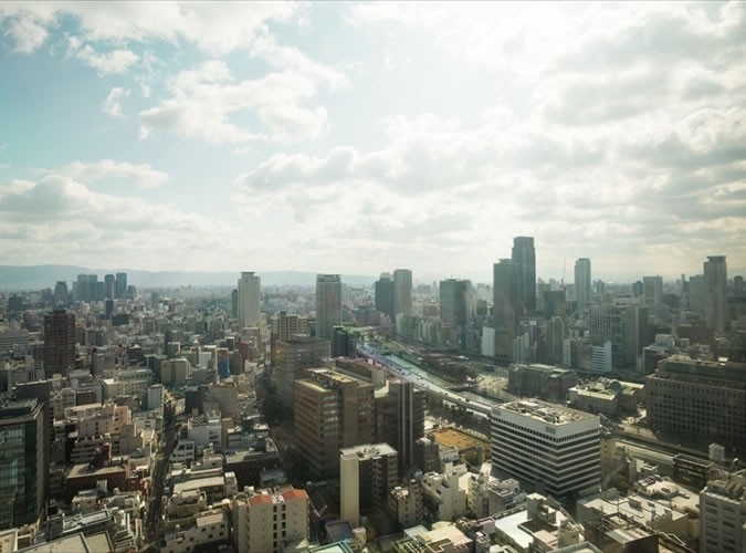 平日OK　ランチタイム（御堂筋絶景フロア貸し切り）天空のラグジュアリー立食パーティー　Bプラン（最大60名まで）