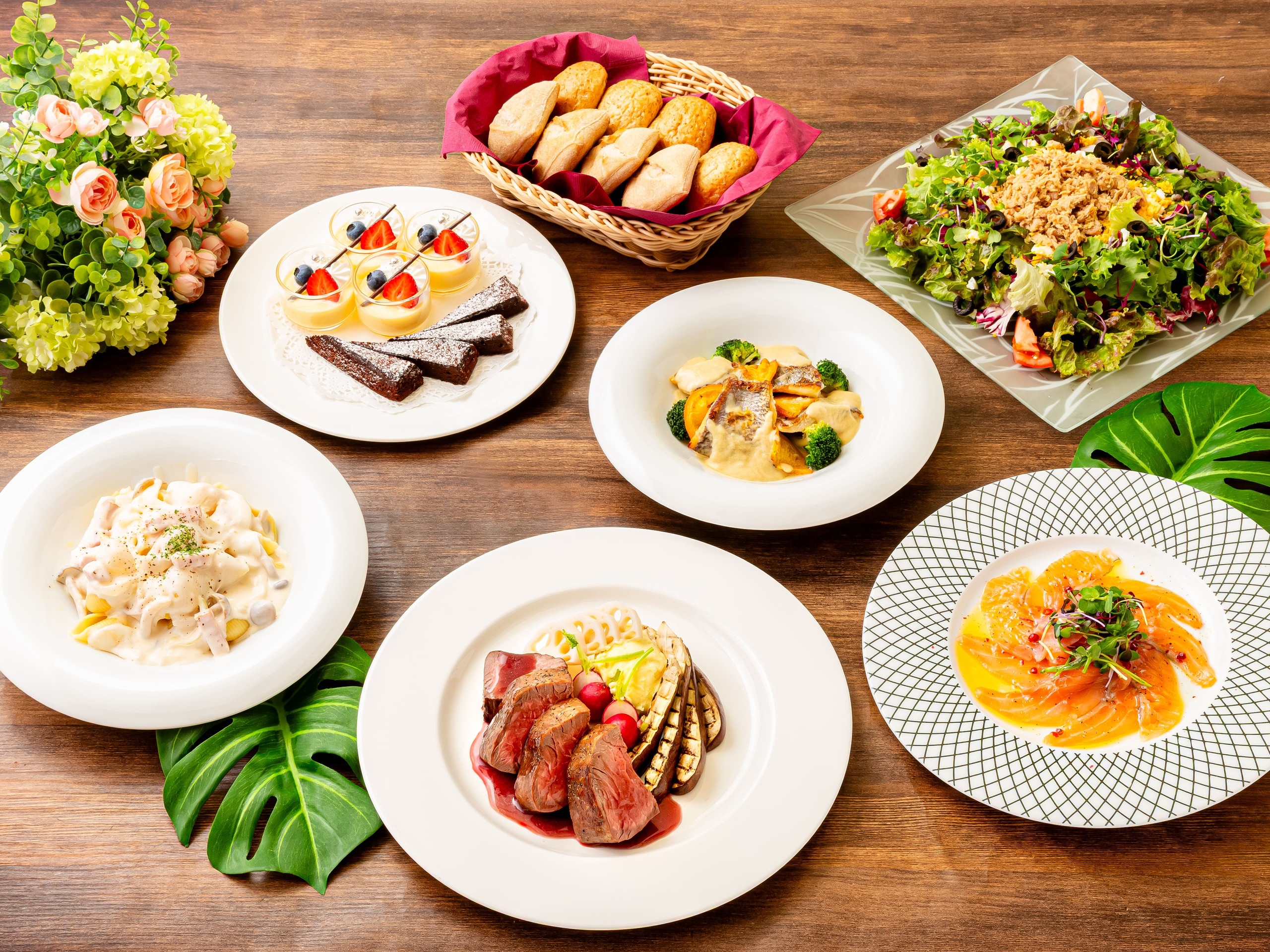 ～大皿テーブルシェアプラン～ 料理7品+選べる飲み放題+開催特典