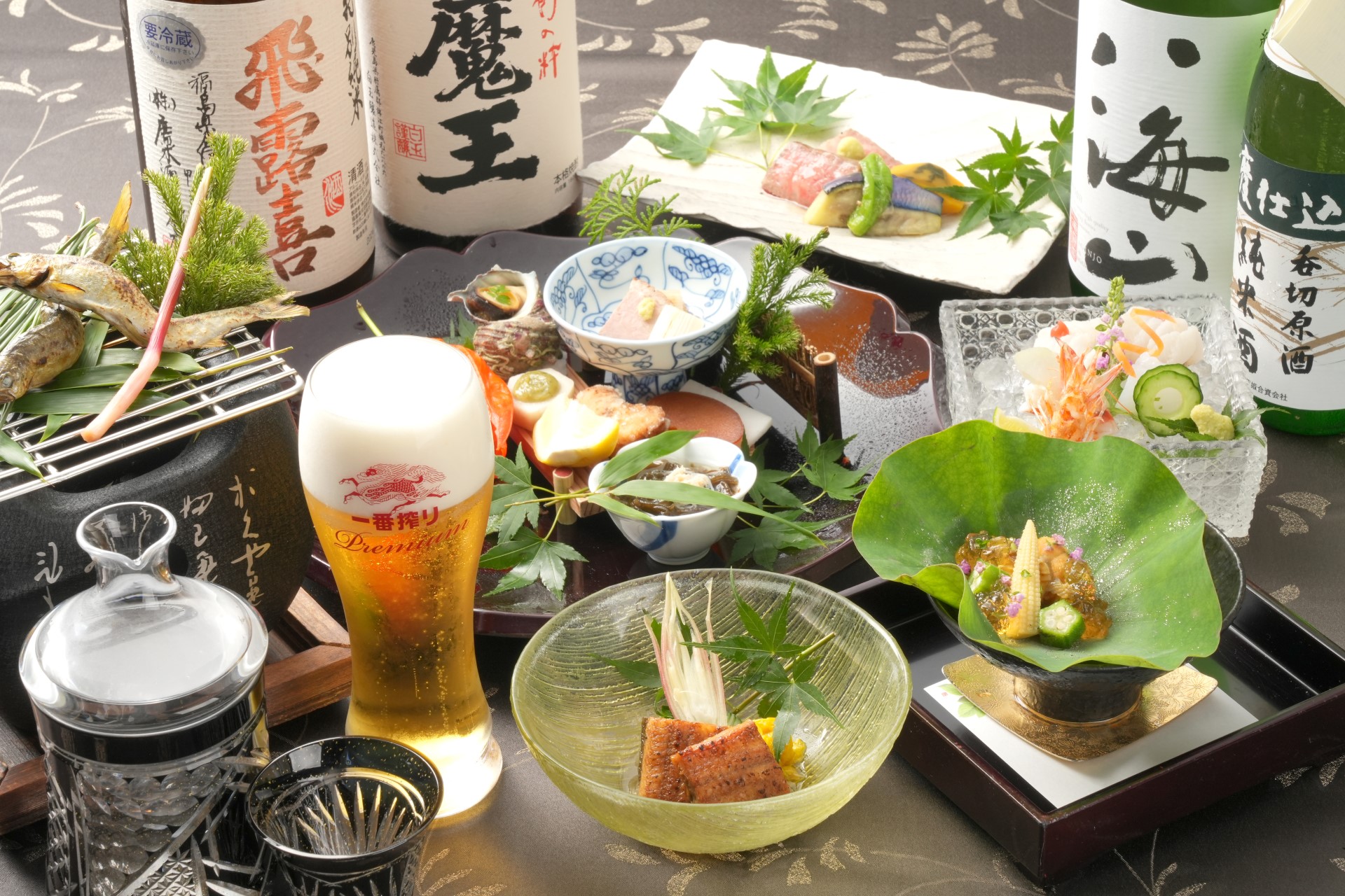 プレミアム飲み放題150分付き懐石　20,000円