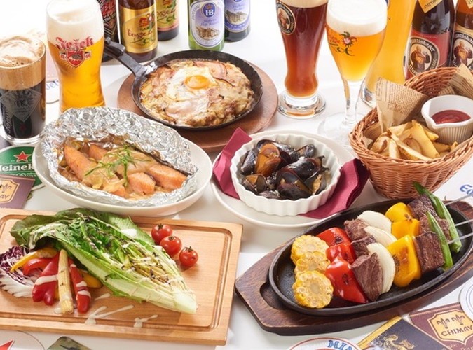 【駅近の好立地でおひとり様4500円!!】全9品＋飲み放題付きのリーズナブルなビュッフェプラン