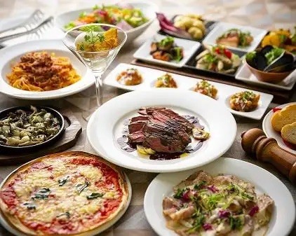 メインが肉と魚ダブルの贅沢コース【デラックスプラン】