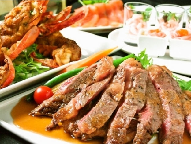 【コスパ最強★お一人様4500円】チキンや豚のグリル、デザート付き充実の10品