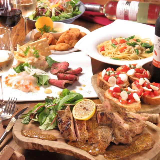 【貸し切り可能】全8品＋飲み放題付きのコスパ抜群プラン