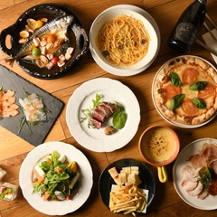 【シャンパンで乾杯♪】お食事14品+飲み放題付きいいとこ取りプランプレミアプラン