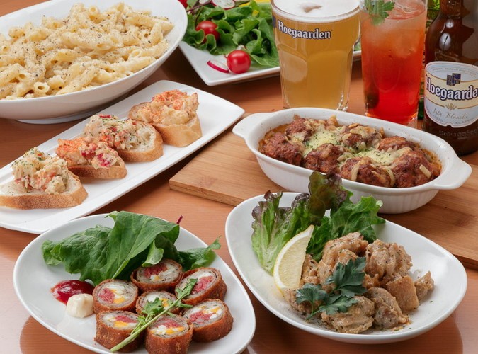 【リーズナブルに】ビュッフェ7品＋フリードリンク2時間