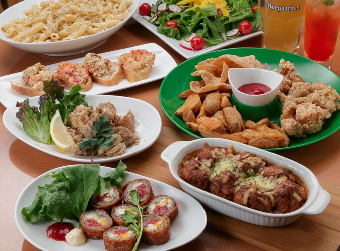 【質よくリーズナブルに！】ウェディングケーキ付　ビュッフェ9品＋フリードリンク2時間