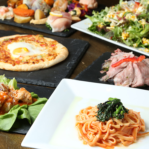 【月～木の平日限定◎特別価格】飲み放題付きのコスパ抜群プラン　〜ビュッフェ or テーブルシェア〜