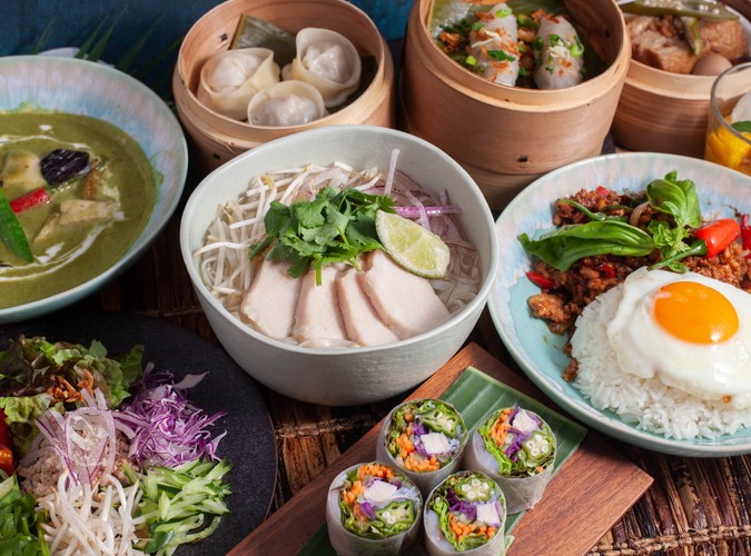 【お料理重視】タイのリゾートホテルのような、ゆったりとした個室を貸切　立食ビュッフェプラン【20名様～】