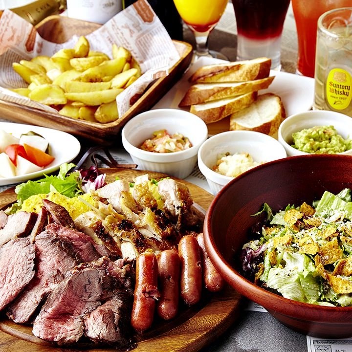 貸切大歓迎★当店最高峰! 極上肉Ｗ食べ放題付き『プレミアムBコース』12品/3h飲み放題 5000円