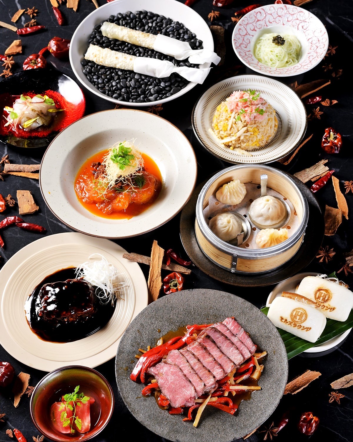 【1月・2月限定！団体様応援2.5h飲み放題付き】ボリューム◎王道・特選中華コース◆8,000円→7,000円 9品