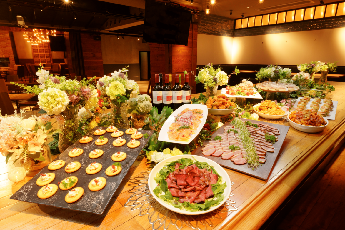 【〜16:00完全退室】宴会プラン（会場3h＋飲放2h＋ビュッフェ）