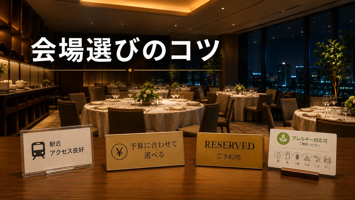 飲み会の会場選びで失敗しないコツ